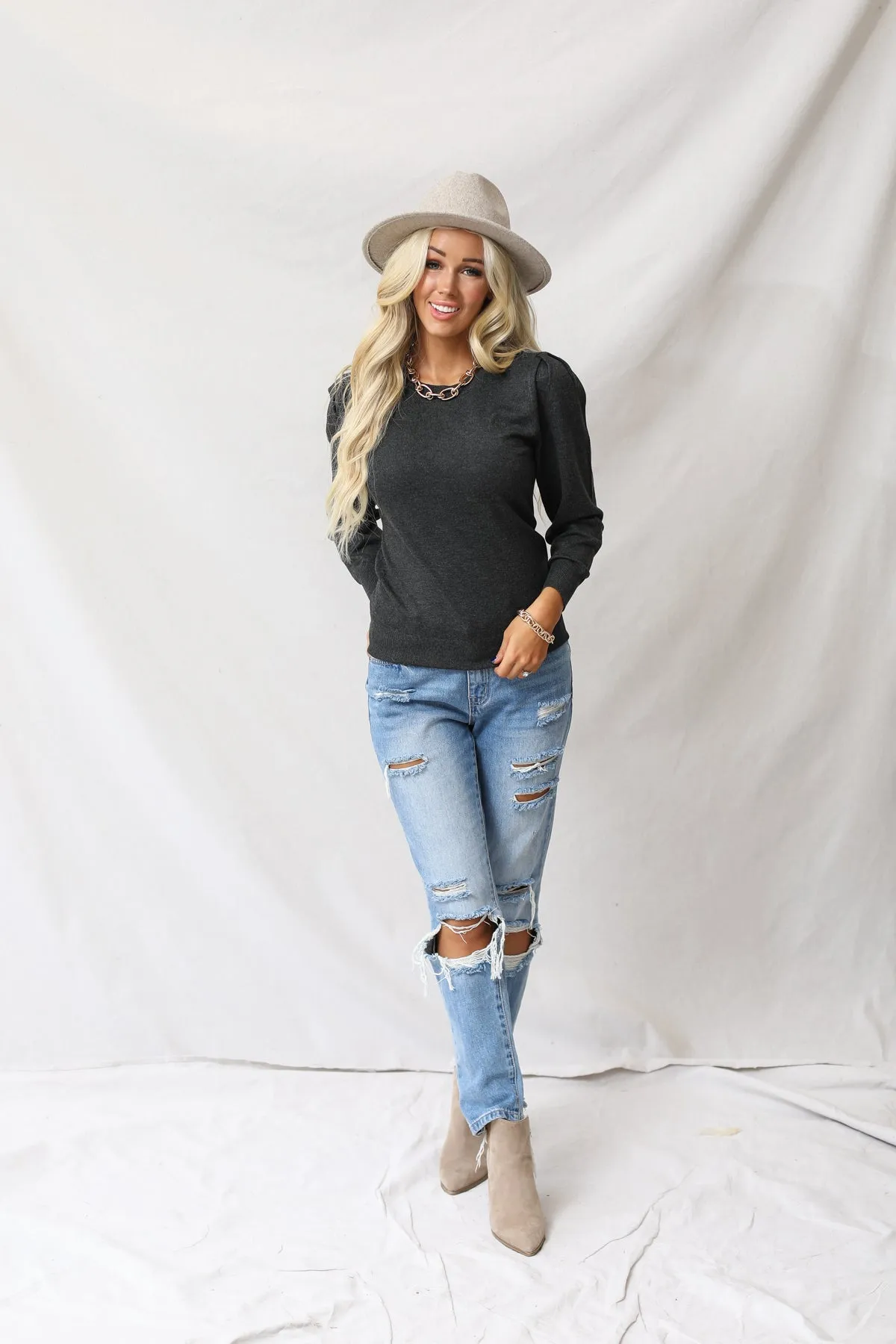 Puff Sleeve Sweater