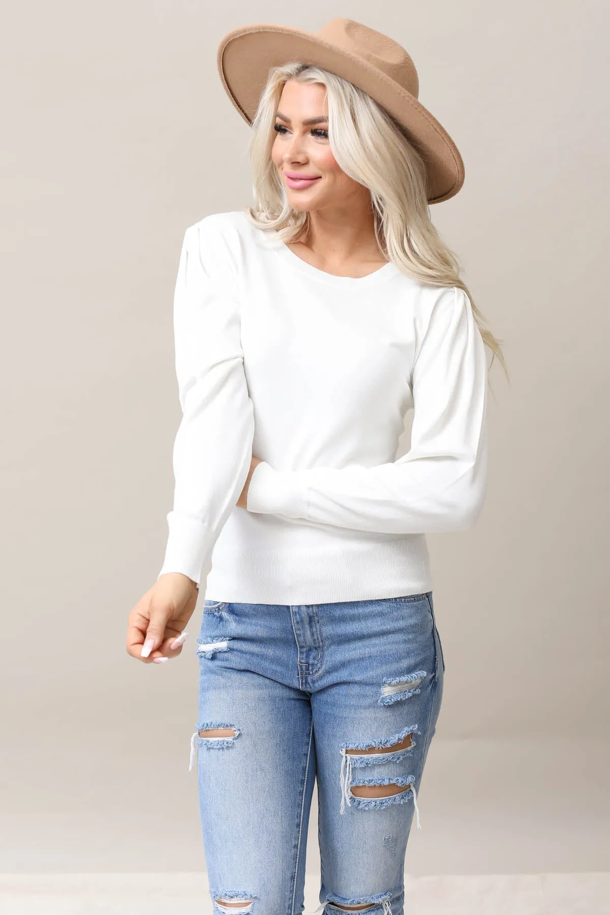 Puff Sleeve Sweater