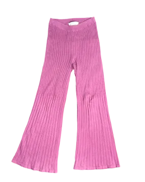 Size S/M - Blanca Purple Rib Knit Pants