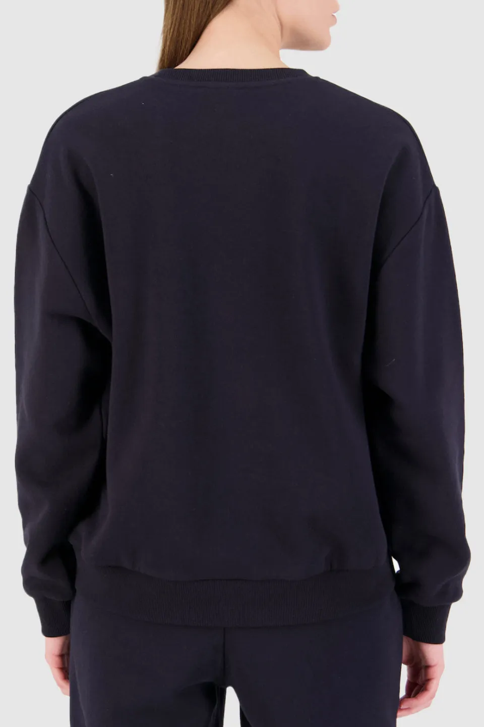 Slouch Stateside Logo Navy Crew Jumper