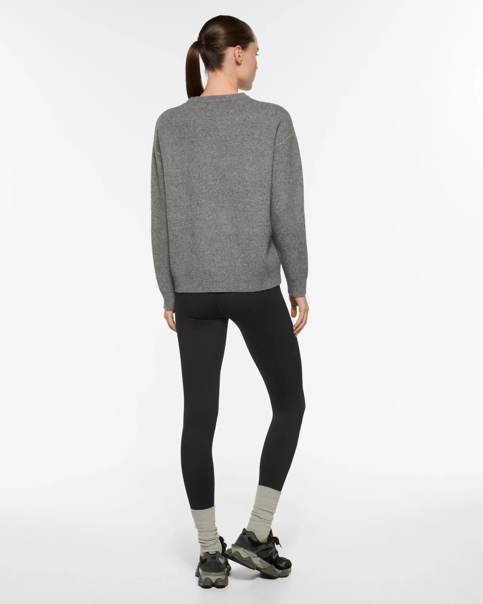 STUDIO KNIT SWEATER CHARCOAL MARLE