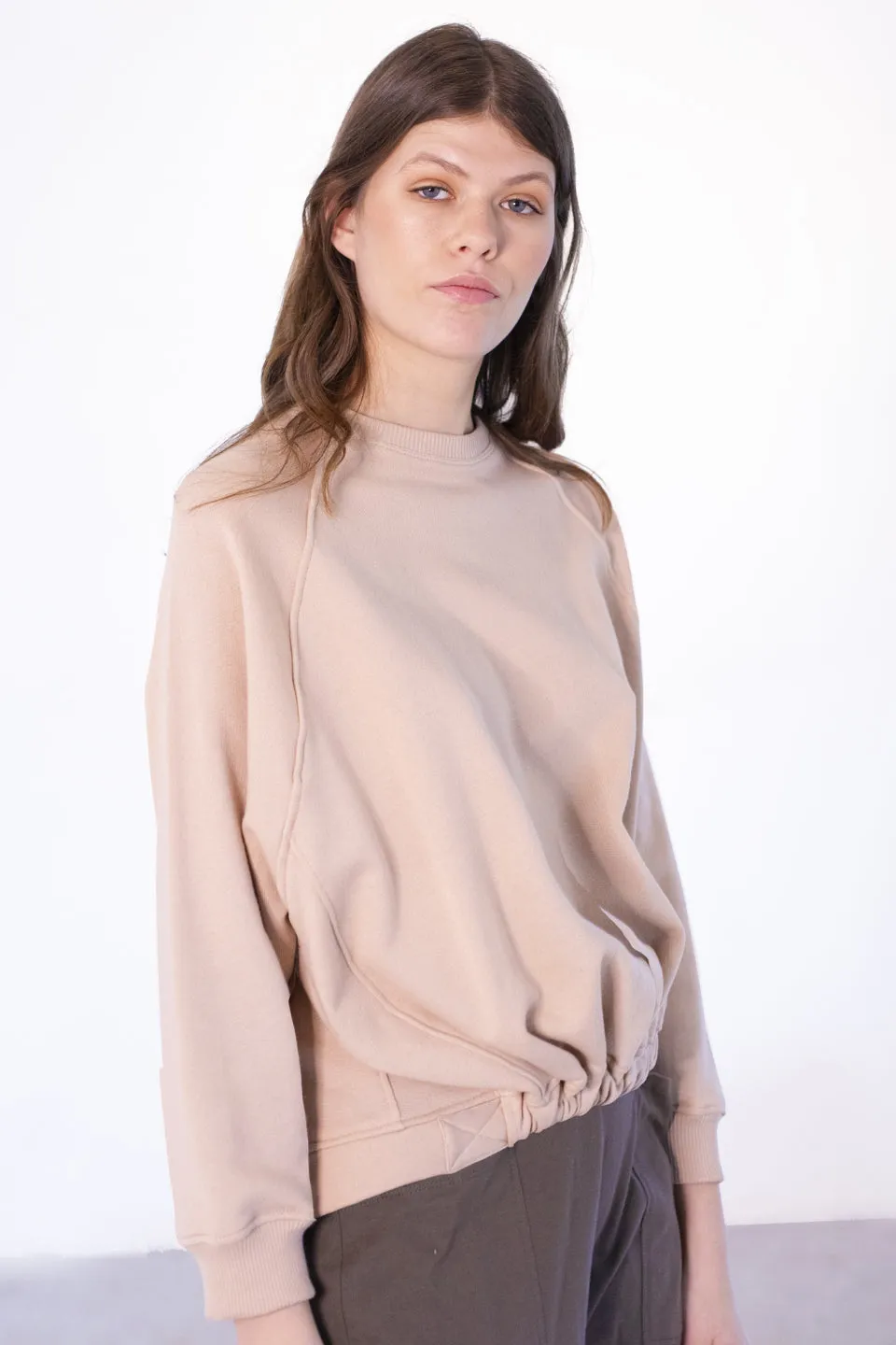 Substance Organic Cotton Gathered Blush Sweat