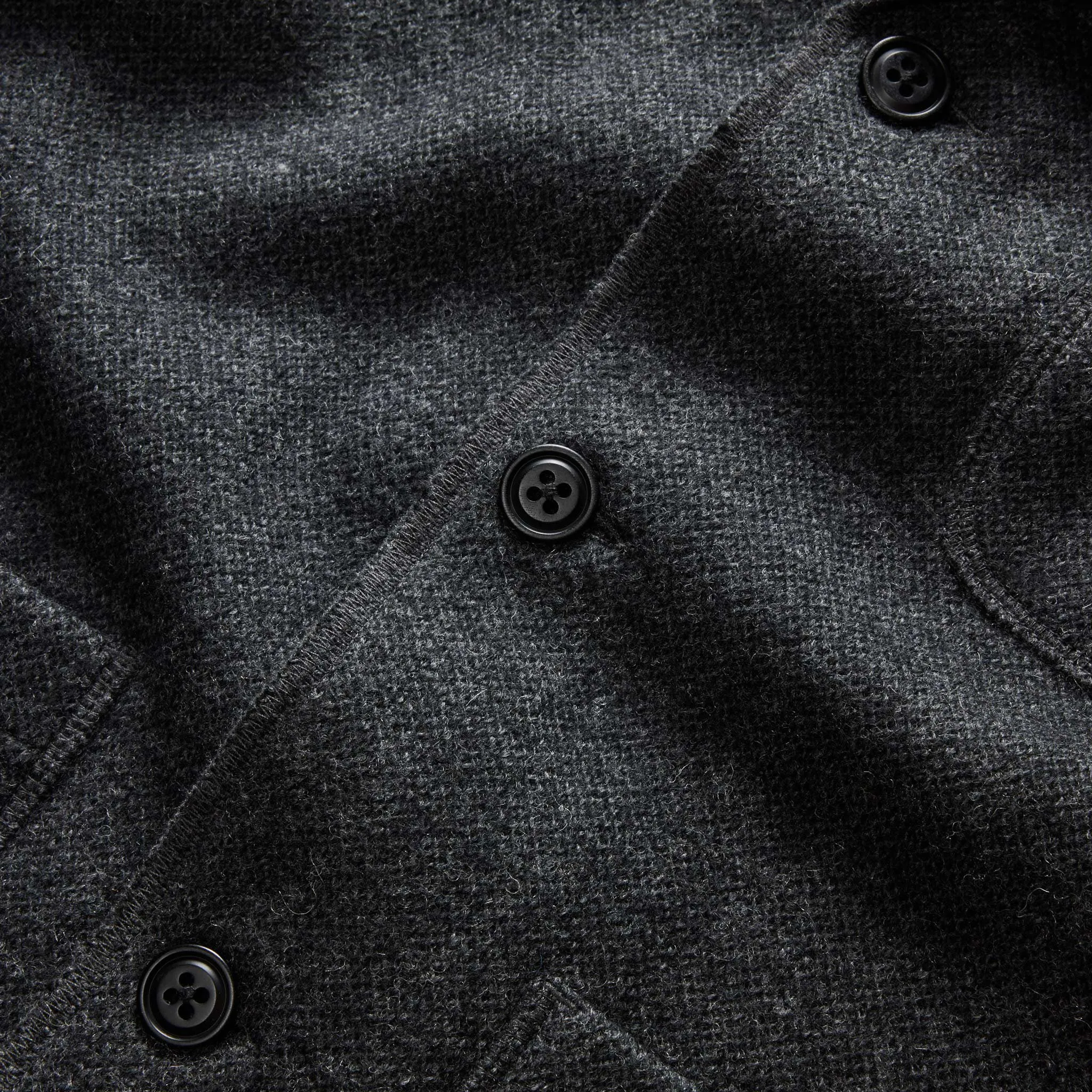 The Ridgewood Cardigan in Charcoal Birdseye Wool