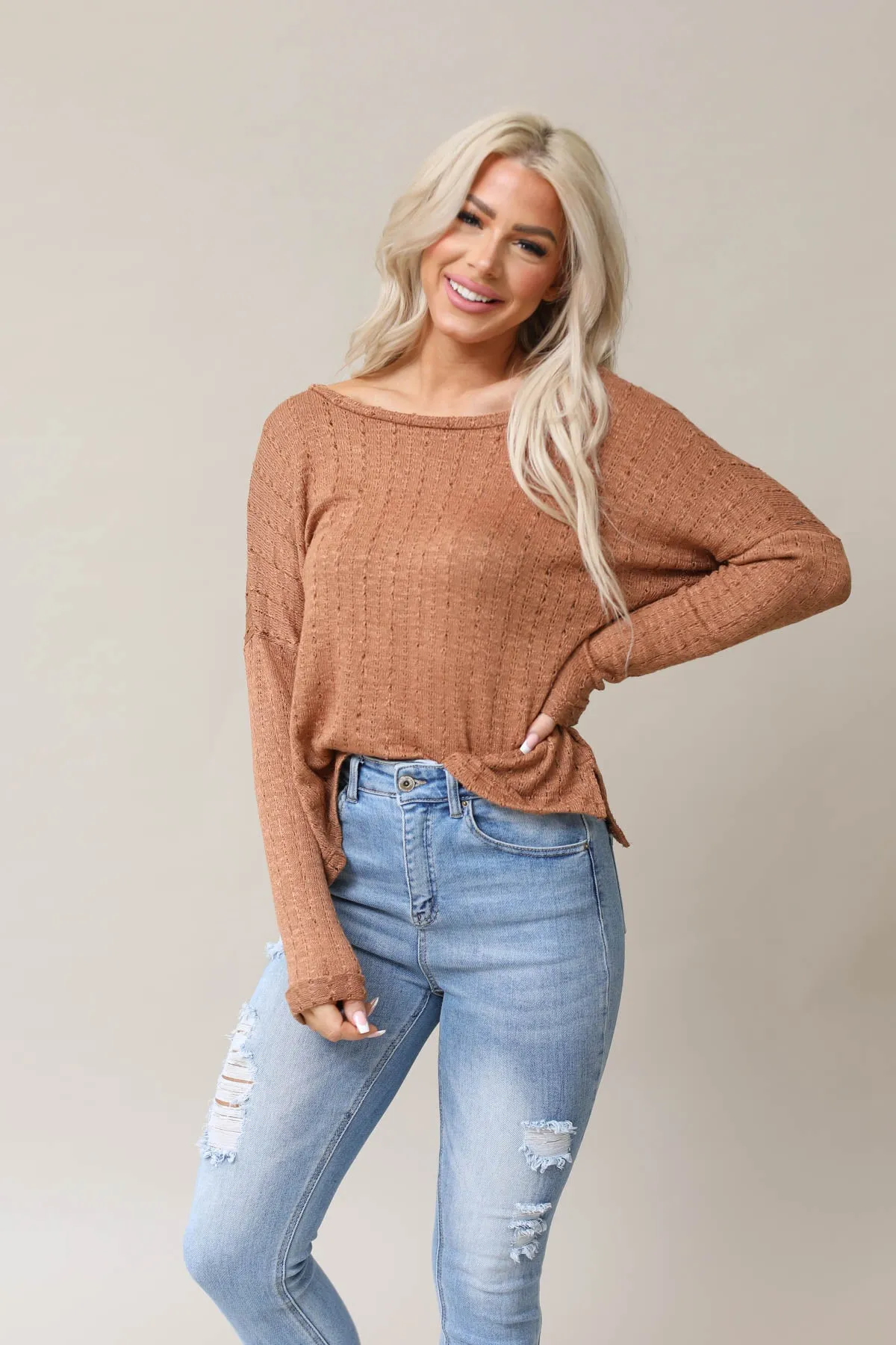 Uptown Sweater Knit Top