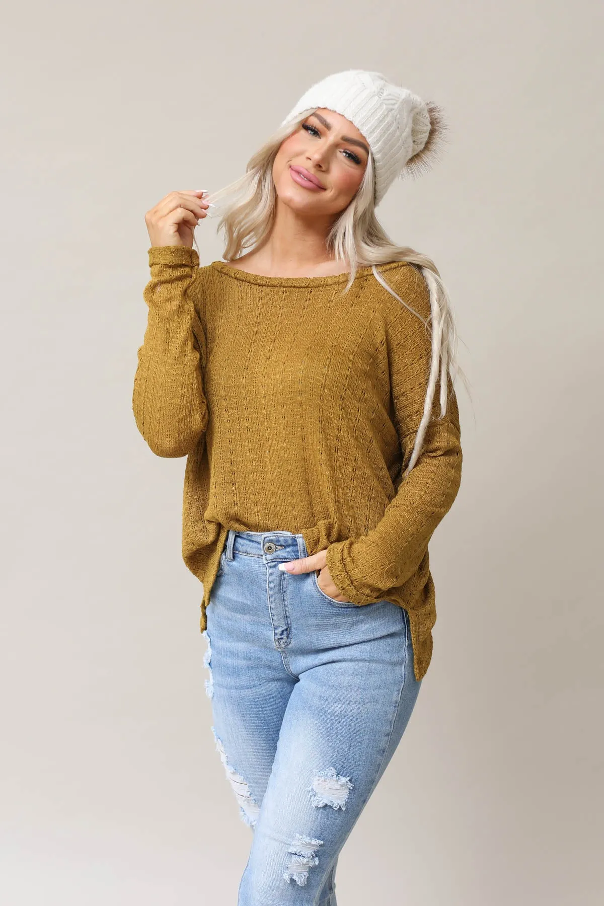 Uptown Sweater Knit Top