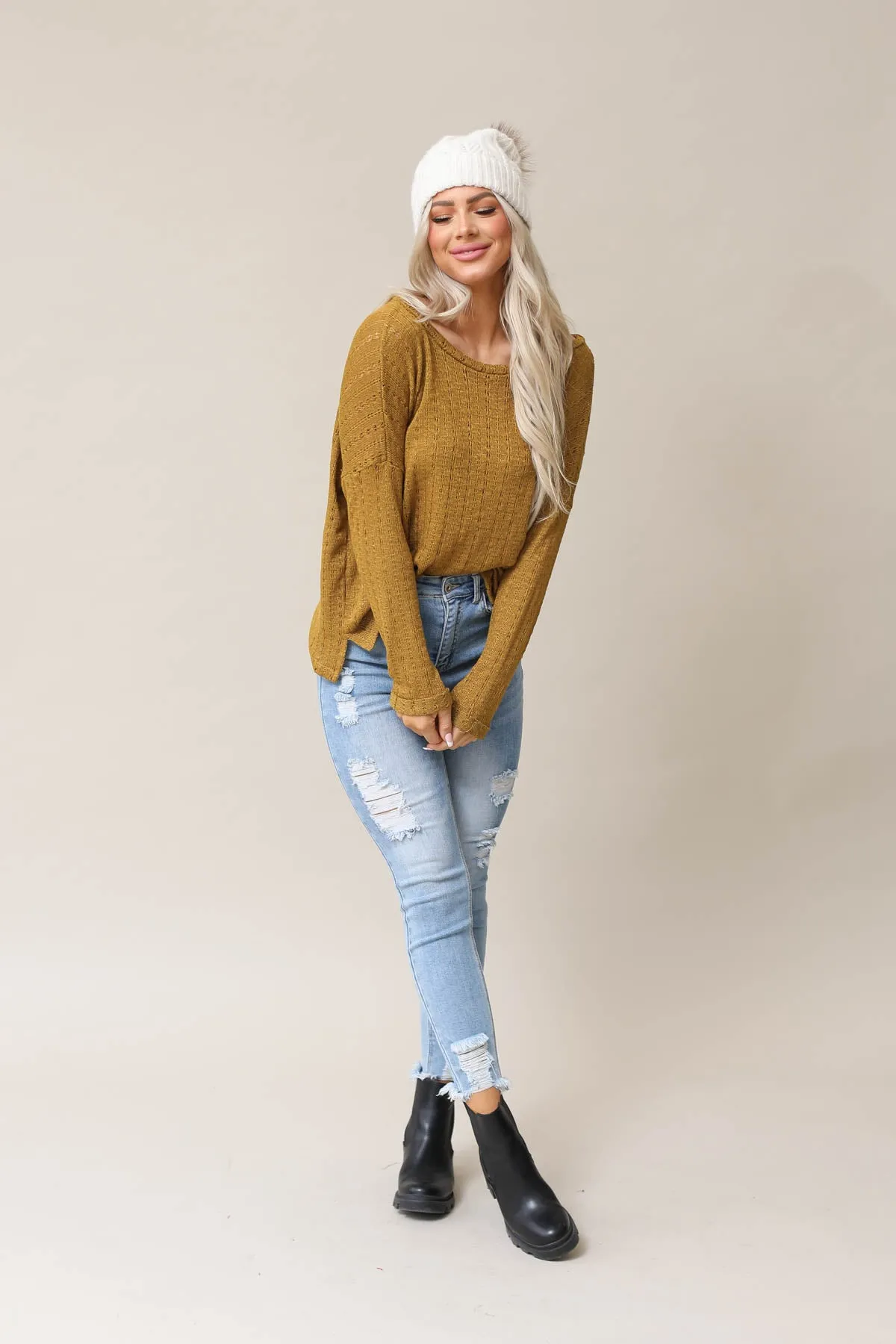 Uptown Sweater Knit Top