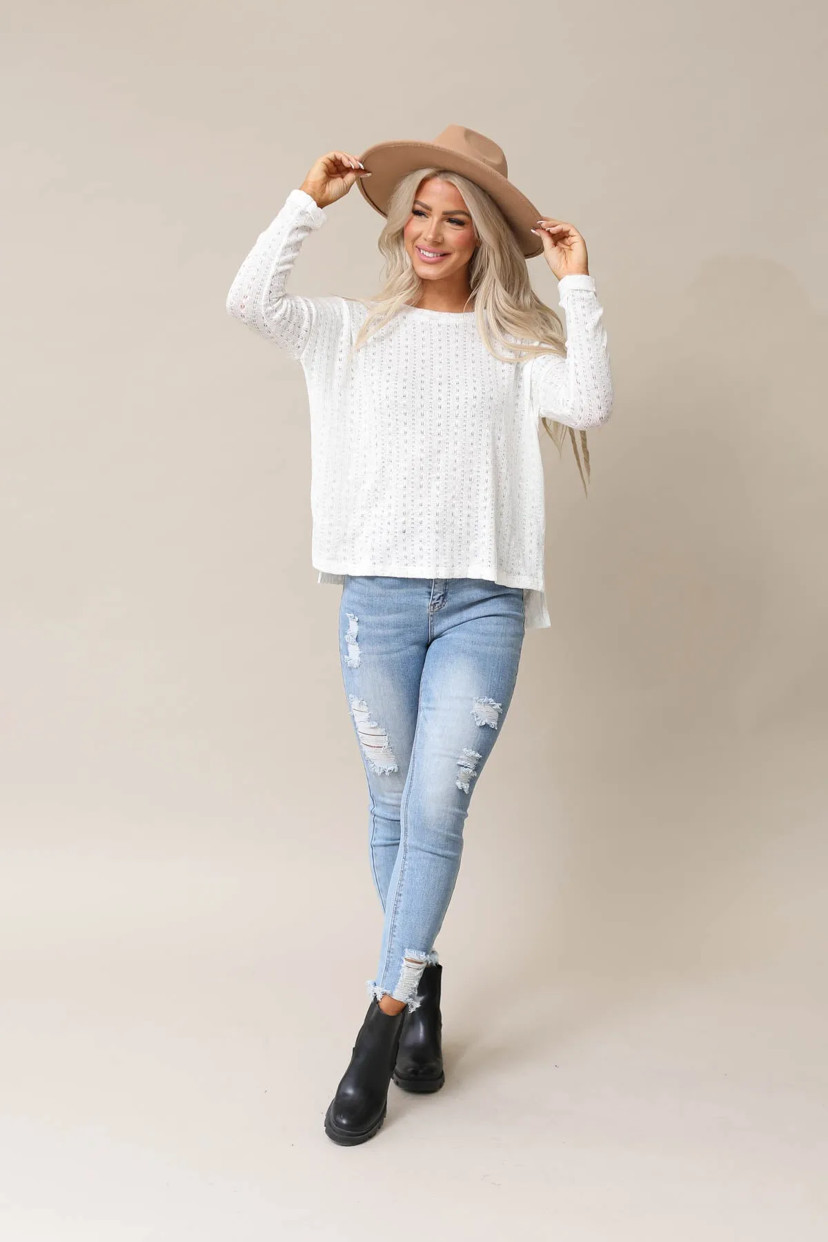 Uptown Sweater Knit Top