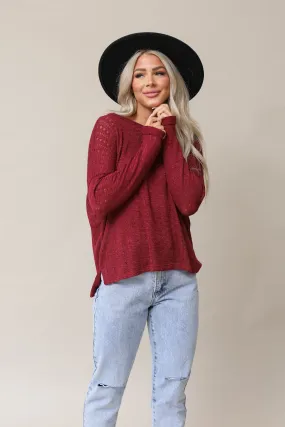 Uptown Sweater Knit Top