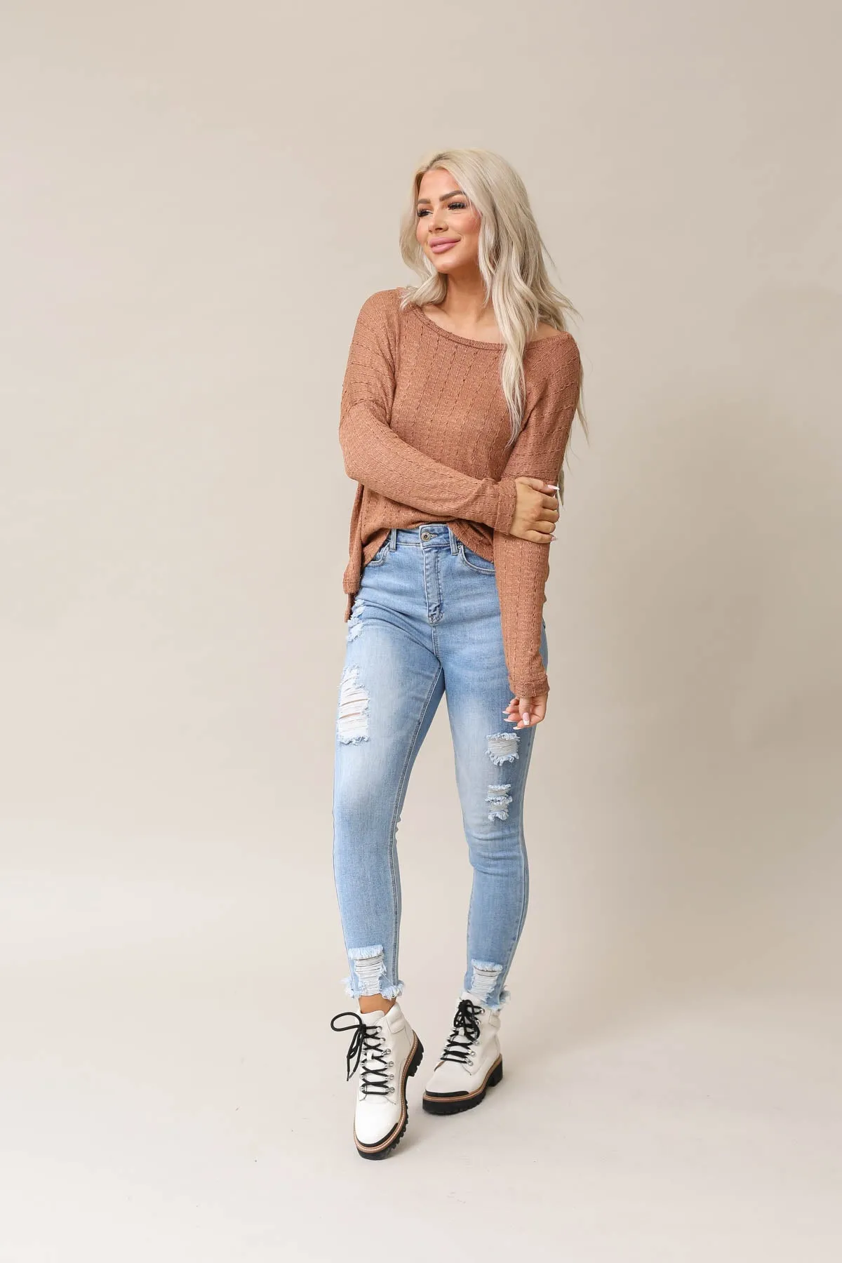 Uptown Sweater Knit Top