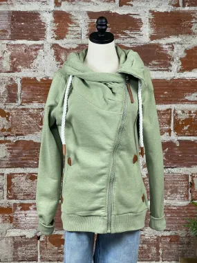 Wanakome Hestia Cowl Sweatshirt in Army Green