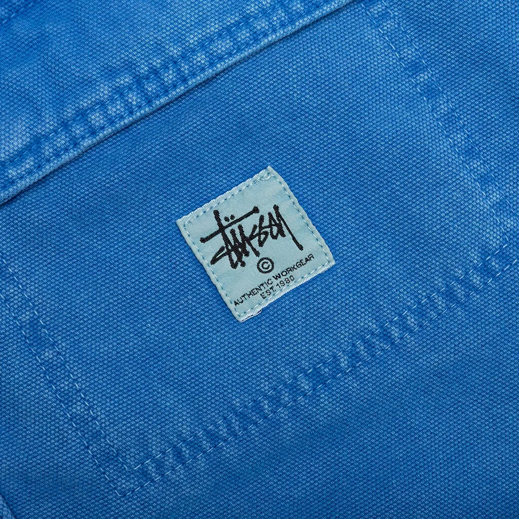 Washed Canvas Shop Jacket - Blue