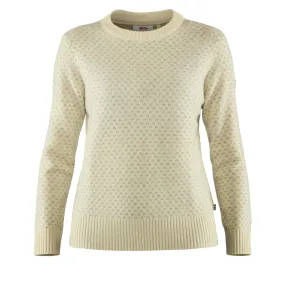 Womens Ovik Nordic Sweater - Chalk White