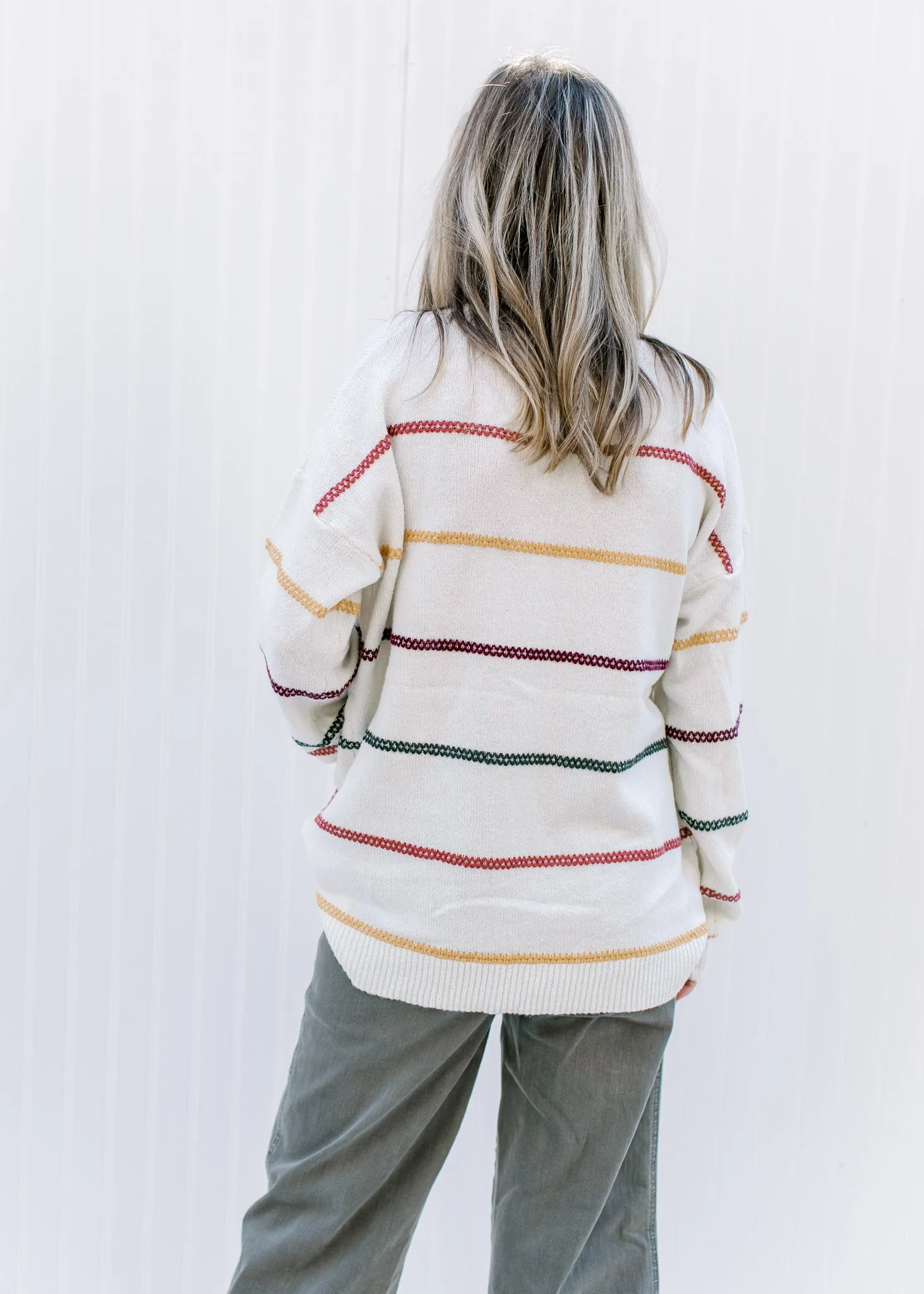 X Autumn Stripe Sweater